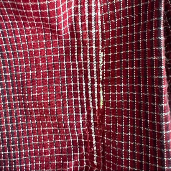Mountain Dew Outdoor Red Plaid Button Down Shirt Size L - Picture 9 of 9